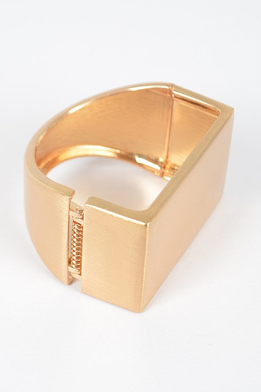 Satin Brushed Finish Iconic Square Bangle