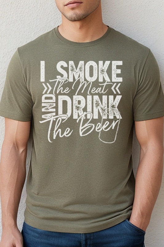 Men's Tee I Smoke the Meat and Drink the Beer