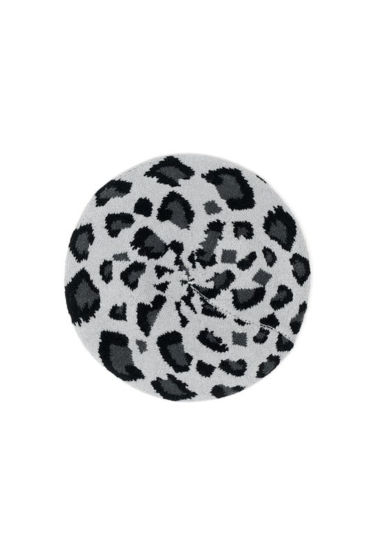 Leopard Stretch Beret | 5 Colors