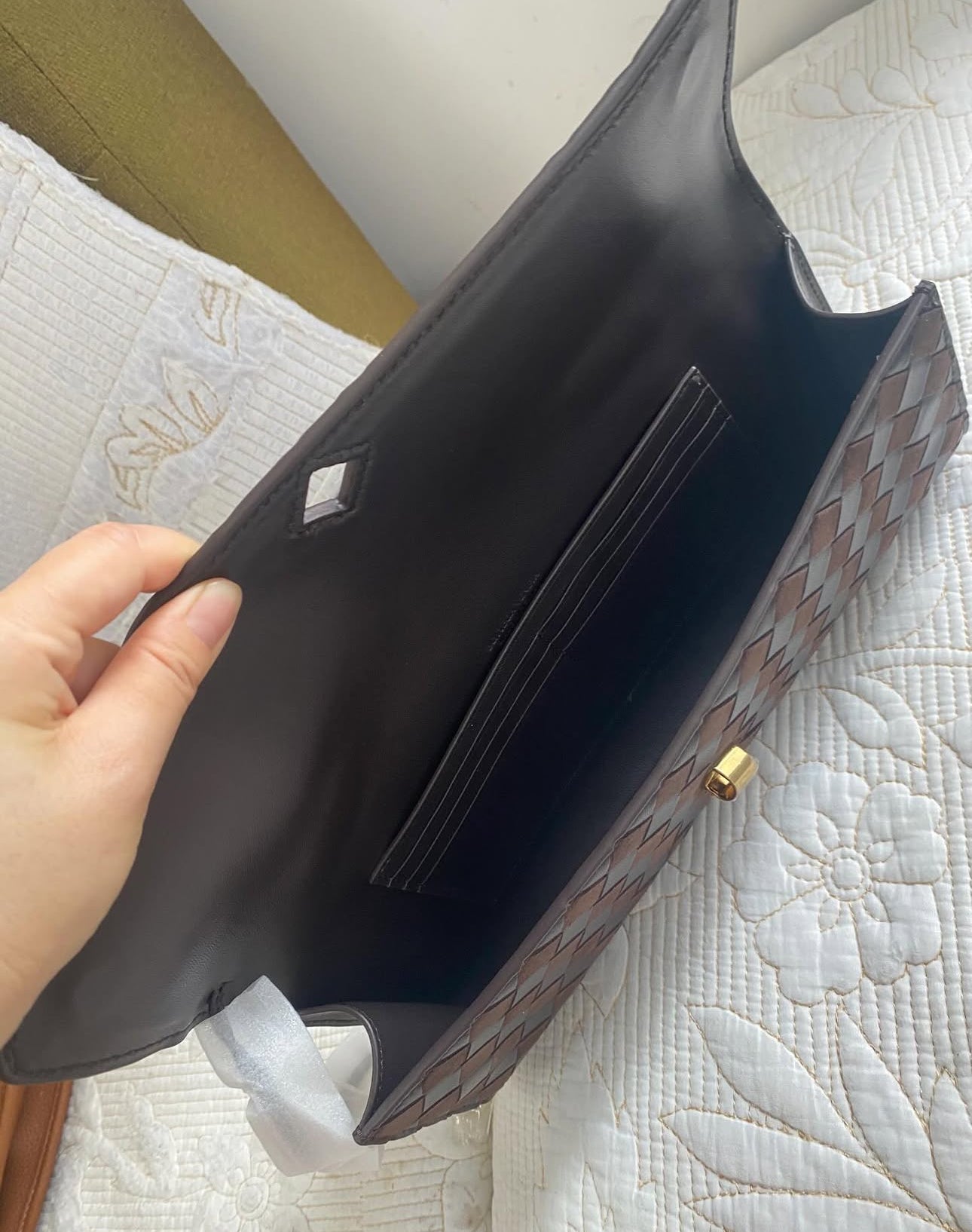 Bottega Andiamo Top Handle Clutch | 3 Colors