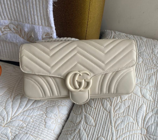 White Marmont Shoulder Bag