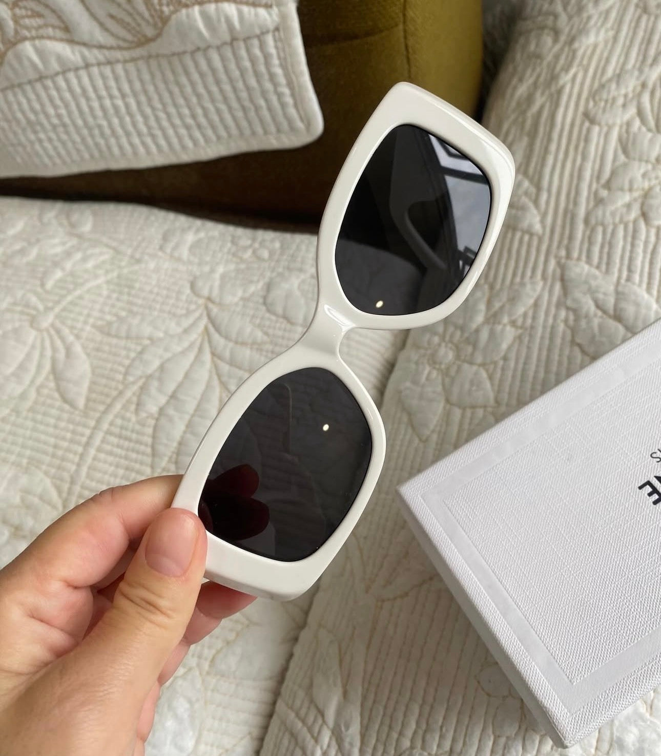 White Gold Celine Sunglasses