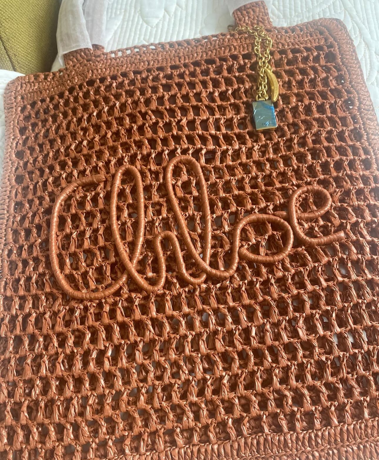 SUMMER BANANA TOTE BAG IN RAFFIA | 2 COLORS