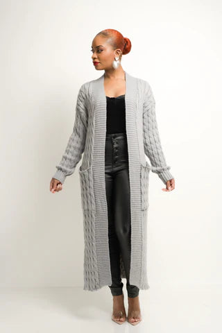 Cable Sweater | Long Cardigan (5 Colors)