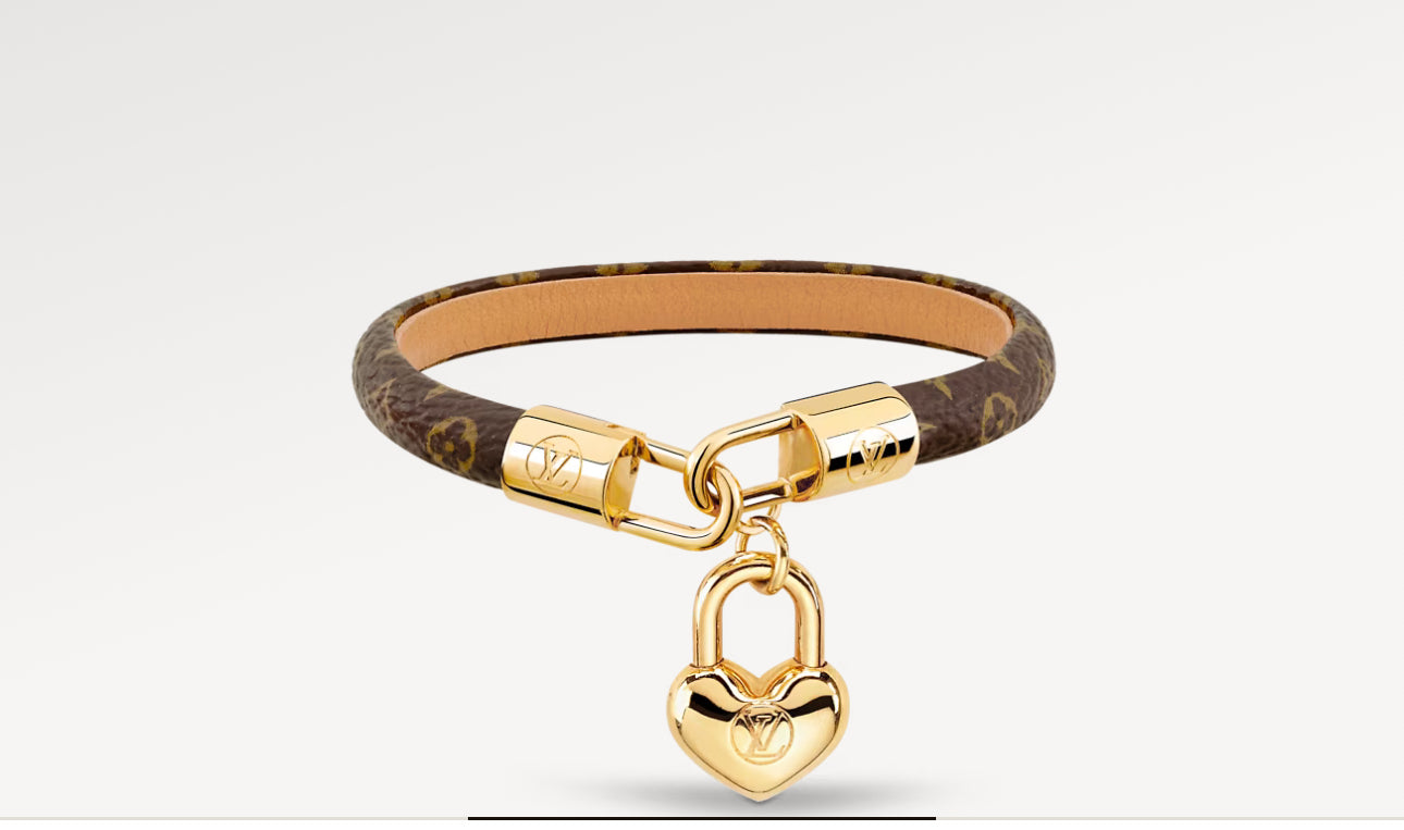 Pulsera con dijes LV Crazy In Lock