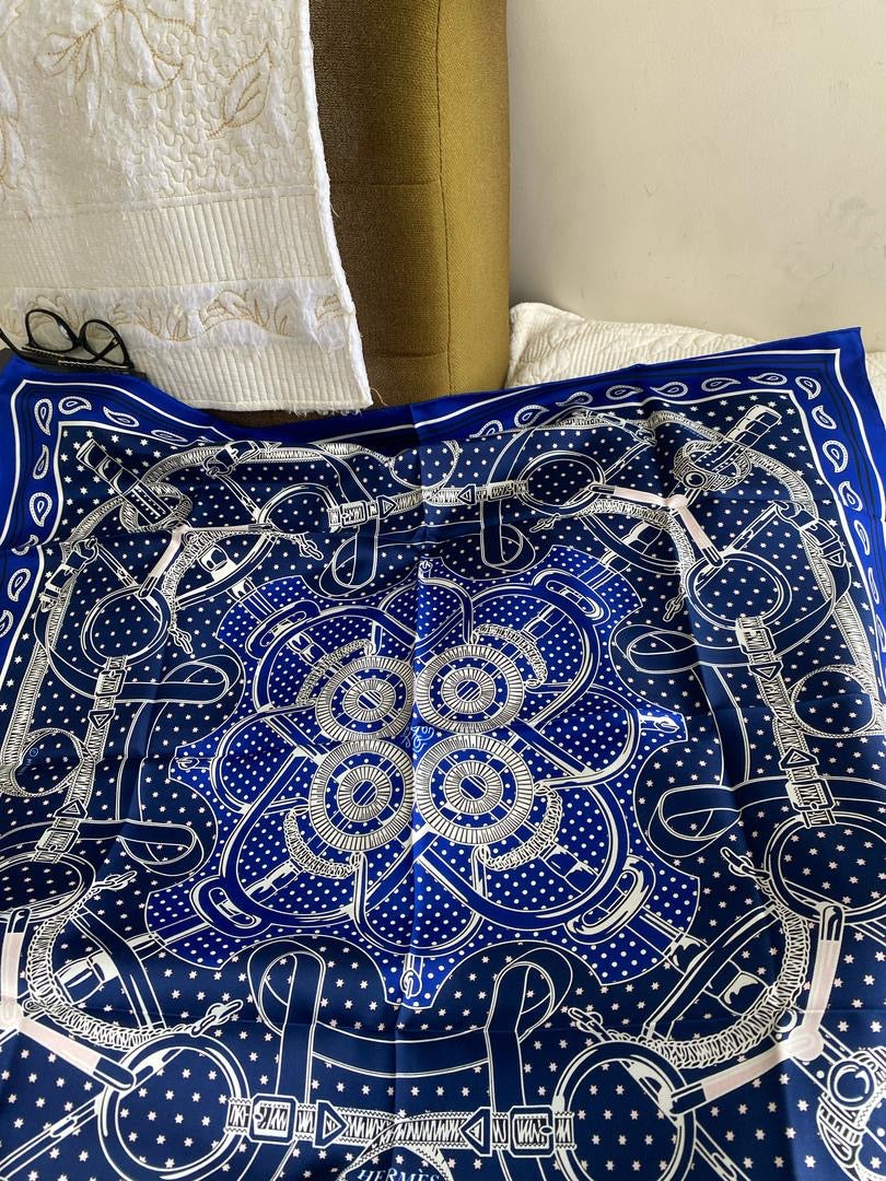 Hermes Bandanna 55 | Blue