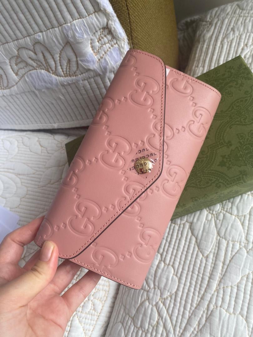 CONTINENTAL WALLET | Rose Beige