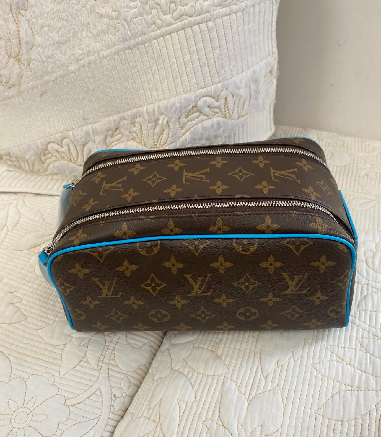 Blue Dopp Kit | grooming essentials and toiletries