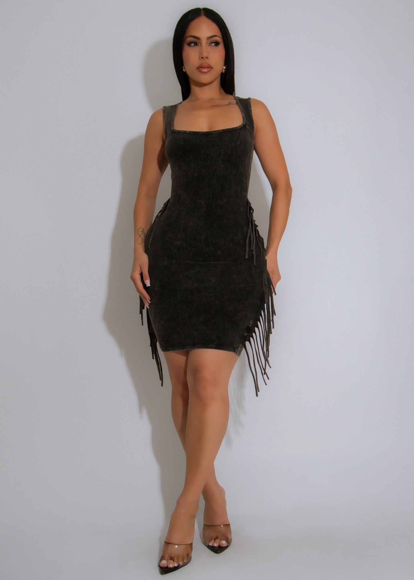 Desert Edge Fringe Dress | 3 COLORS