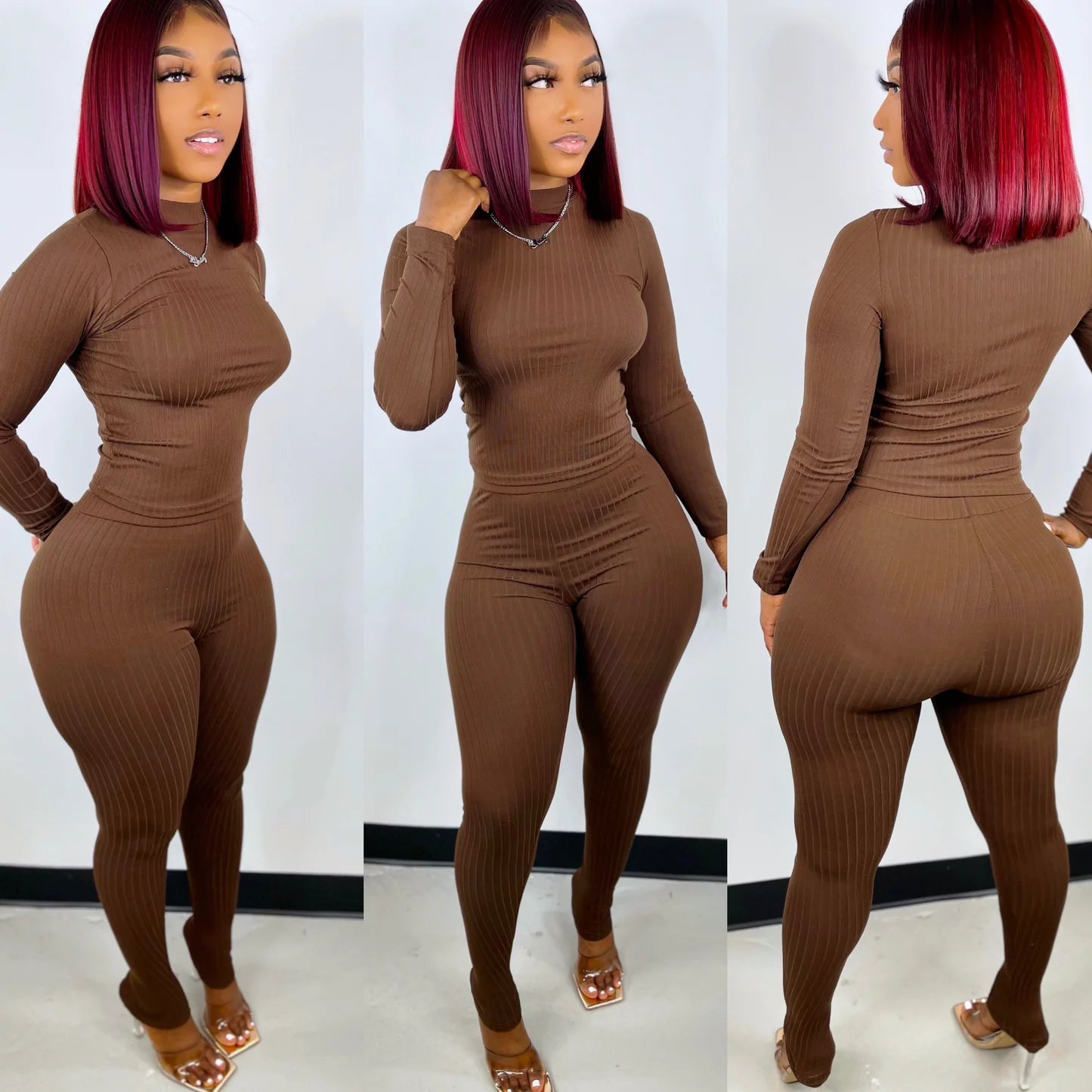 Rich Ribbed Set (Small-Large)