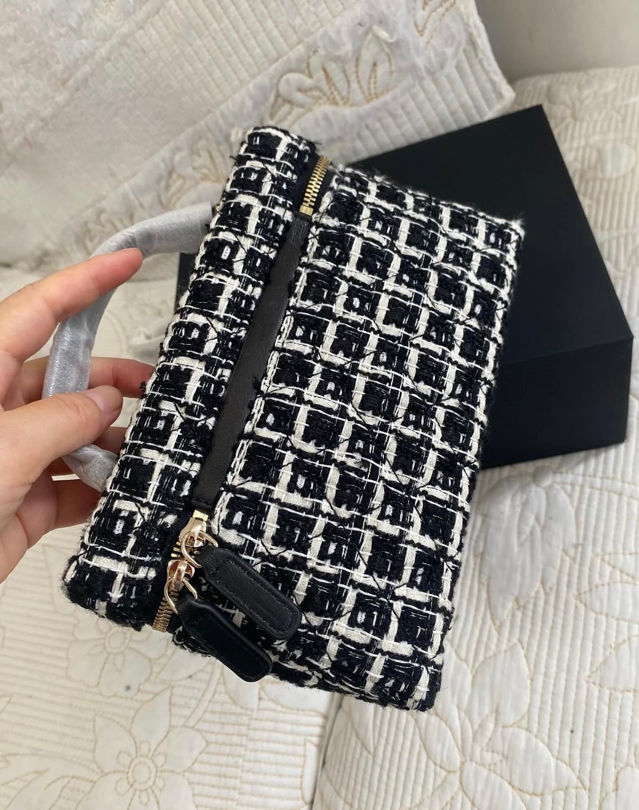 Coco Tweed Vanity Case Crossbody