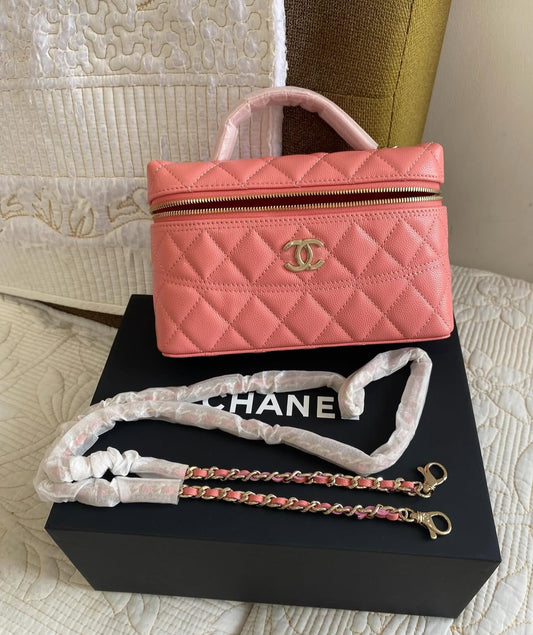 Pink Coco Lambskin Vanity Crossbody