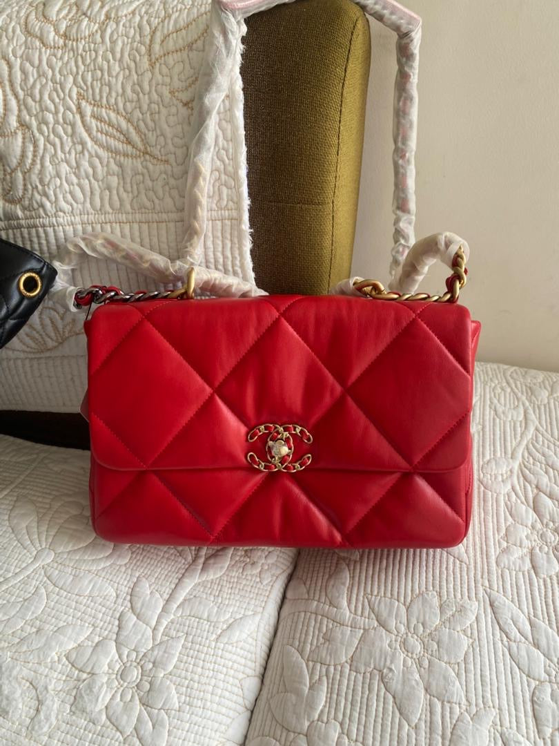 Red 19 Flap Bag
