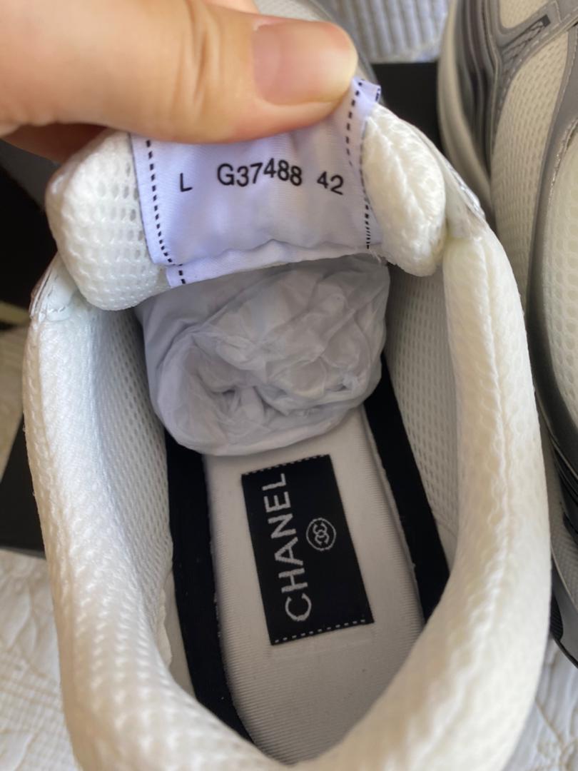 Silver Coco Logo Mesh Trainers