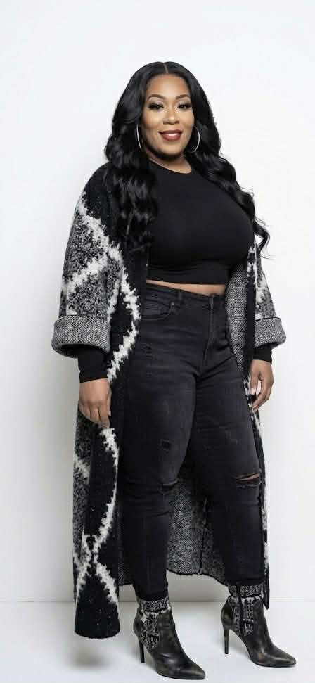 Midnight Marble  | Cardigan Kimono Duster **PREORDER** SHIPS IN 10-15 BUSINESS DAYS FROM ORDER DATE