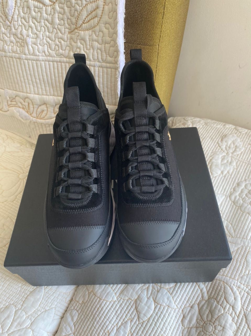 Sneaker Coco en cuir de veau velours