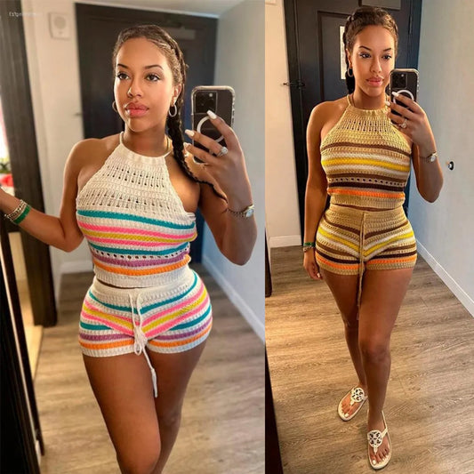 Summertime Fine | Crochet Short Set | 2 Colors
