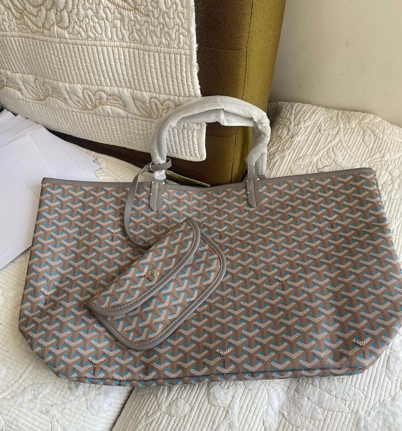 Saint Louis Bag & Pouch Gray Teal