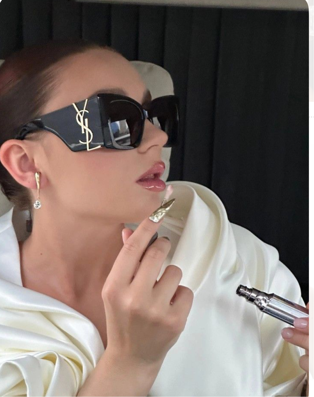 Lunettes de soleil œil-de-chat en acétate Blaze Saint Laurent 