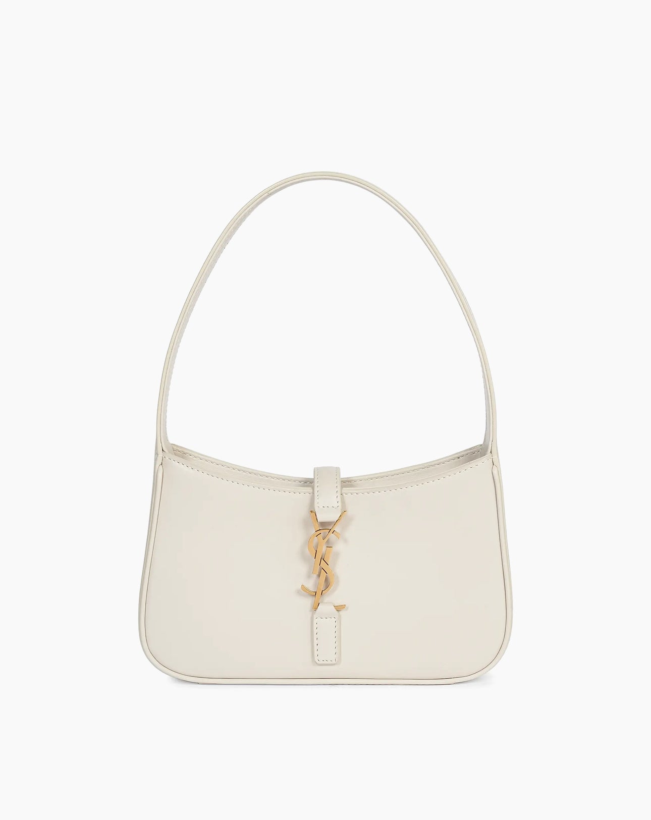 White Hobo Leather Shoulder Bag