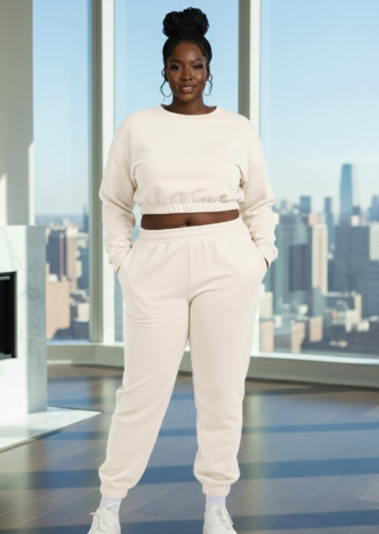 Cozy Chic Fleece Lounge Set (Plus Size) | 4 Colors