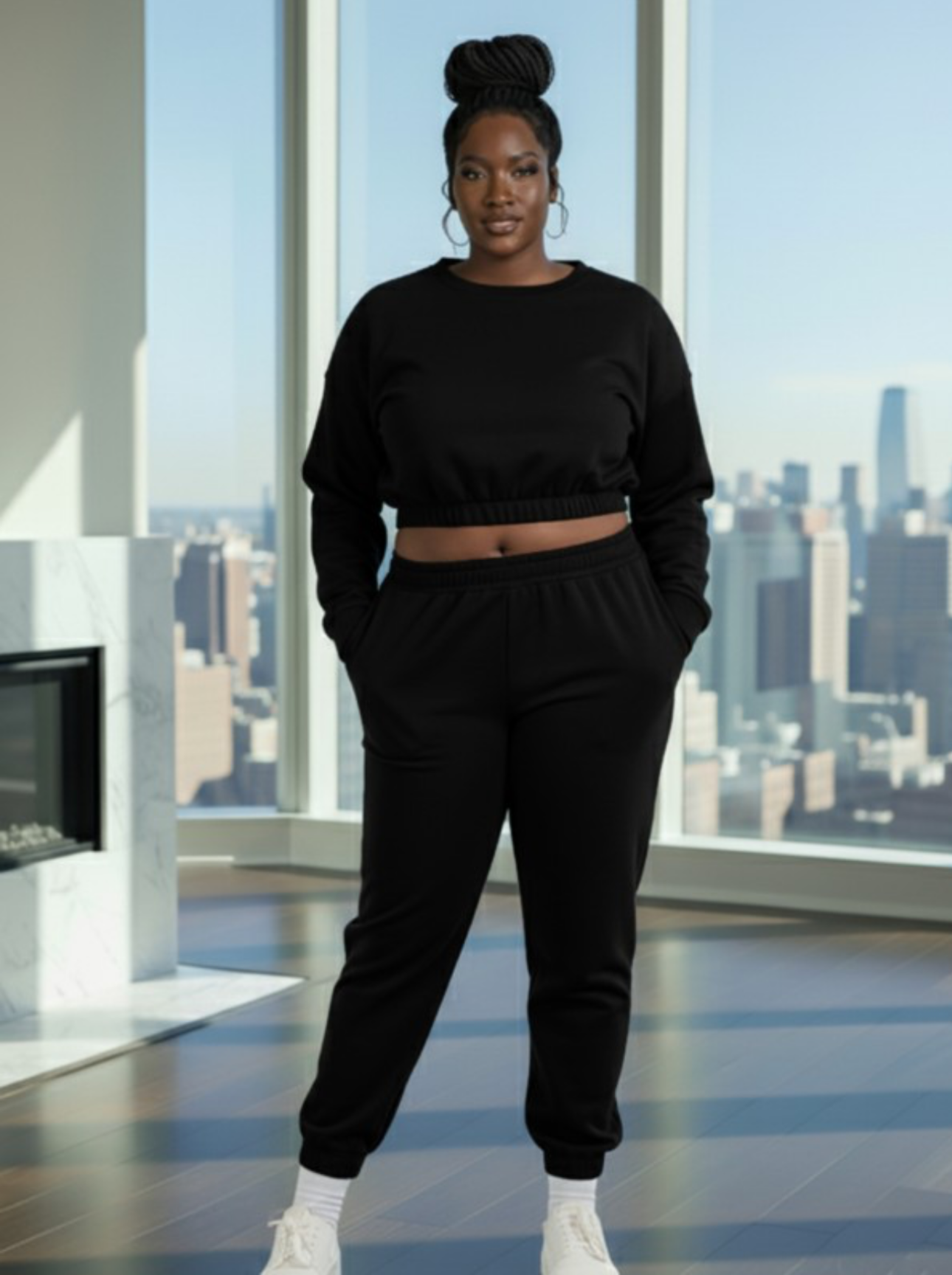 Cozy Chic Fleece Lounge Set (Plus Size) | 4 Colors