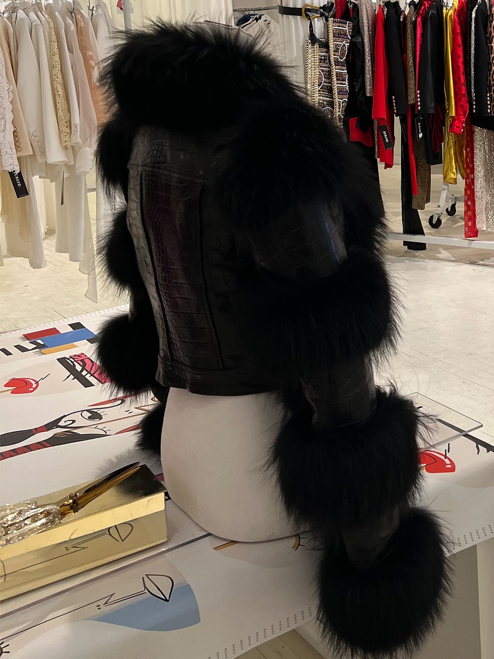 Real Fox Fur Jacket (Preorder) Arrives 15-30 business days from order date