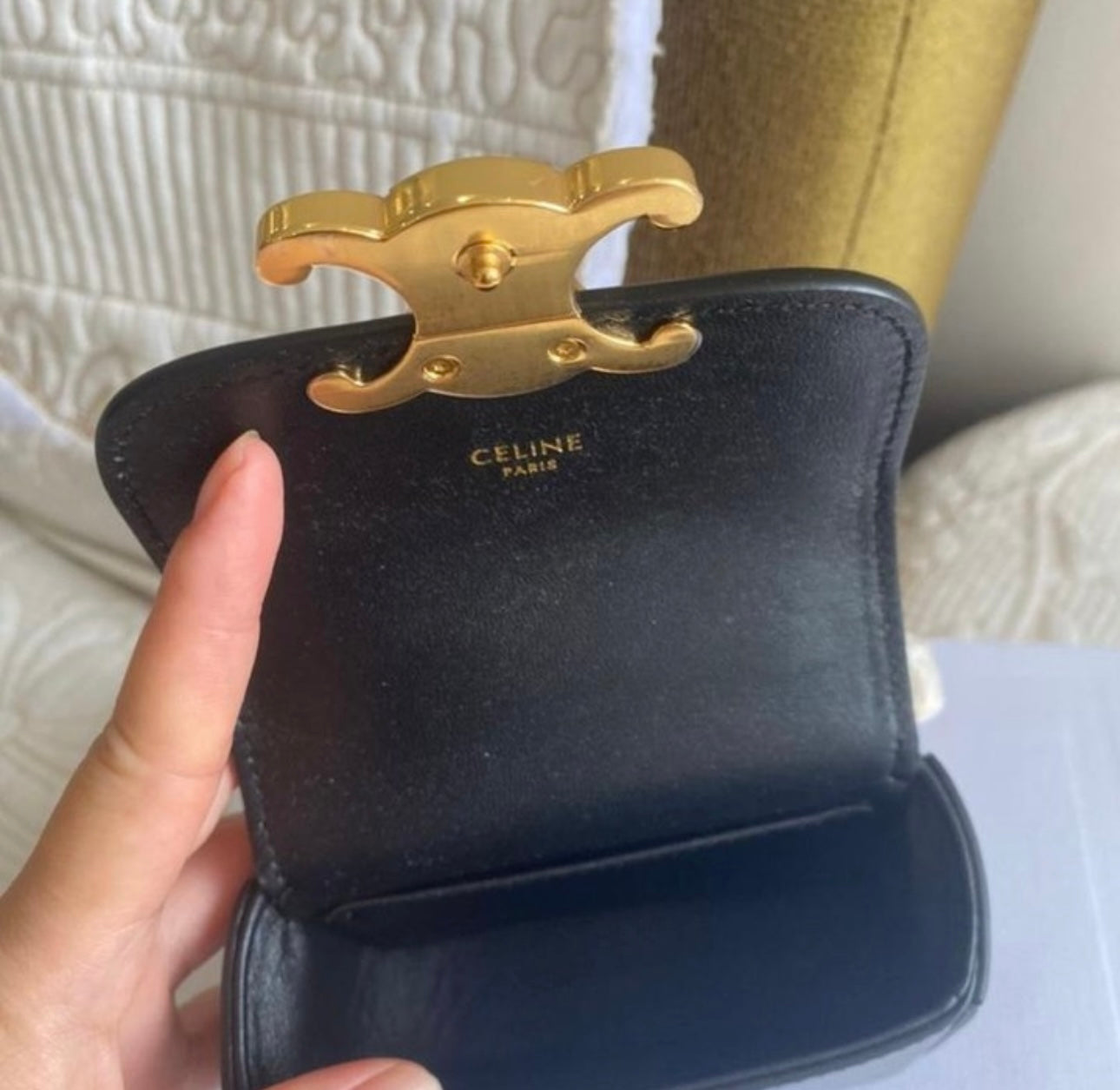 MINI CHAIN CLAUDE IN SHINY CALFSKIN