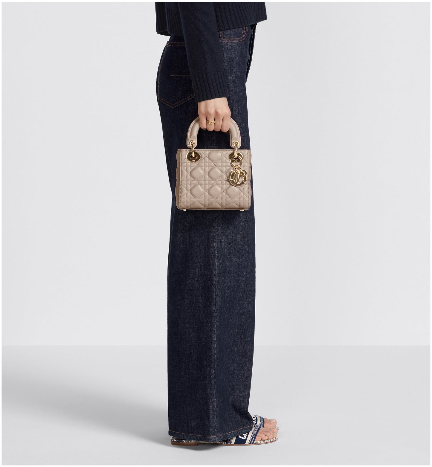 Powder Beige Mini Lady D I O R Bag