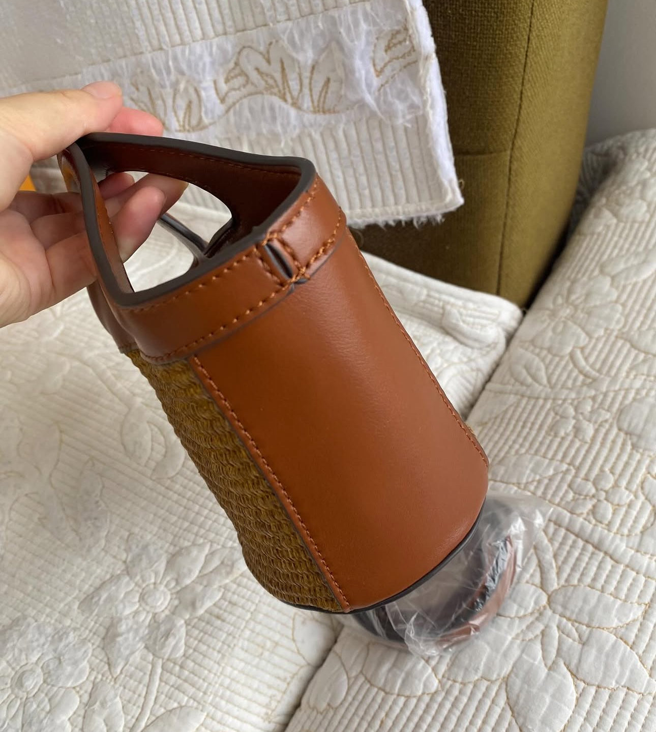 Marni Tropicalia Bag in Brown & Raffia