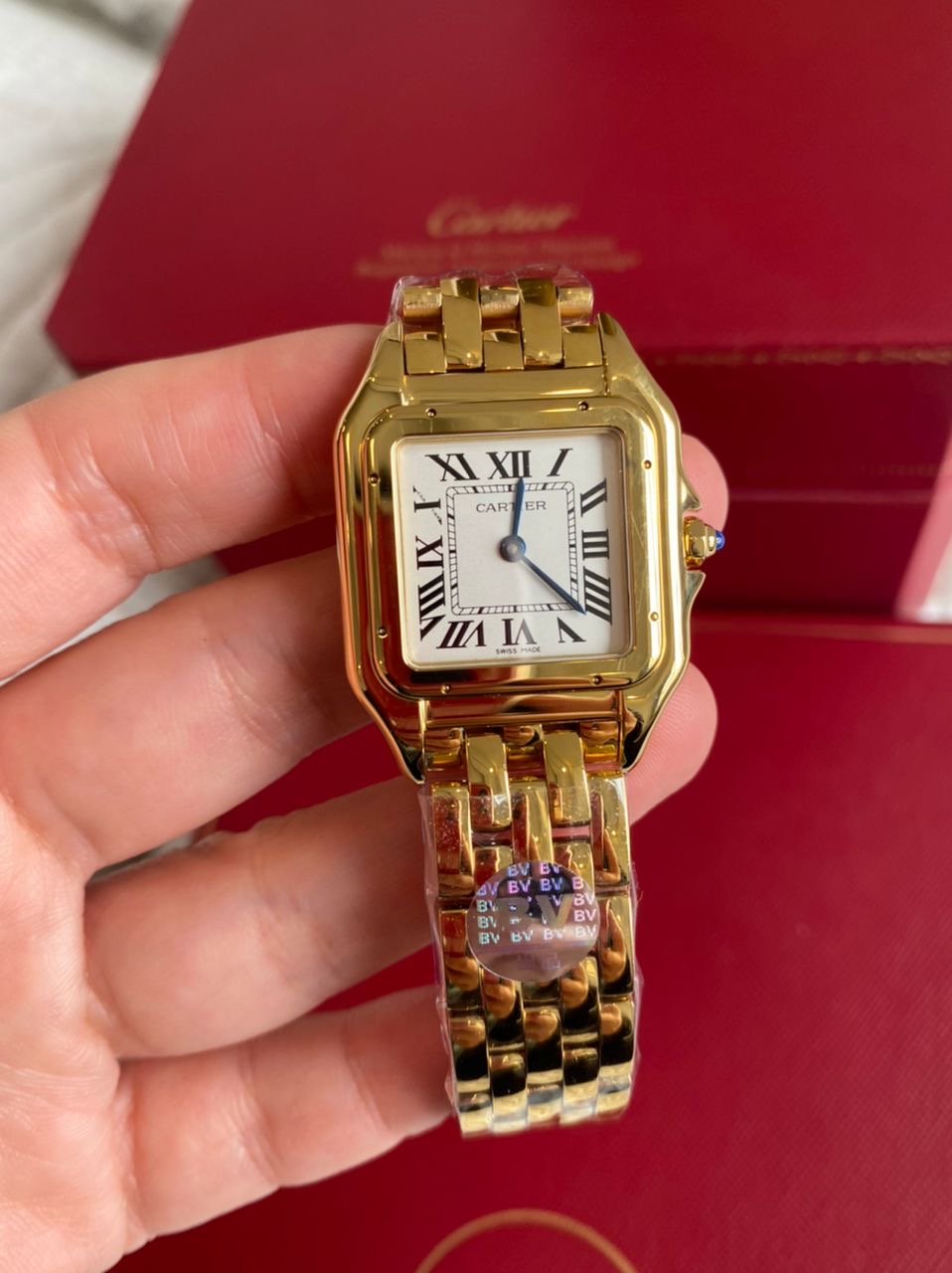 Cartier Panthere Yellow Gold Roman Dial Watch