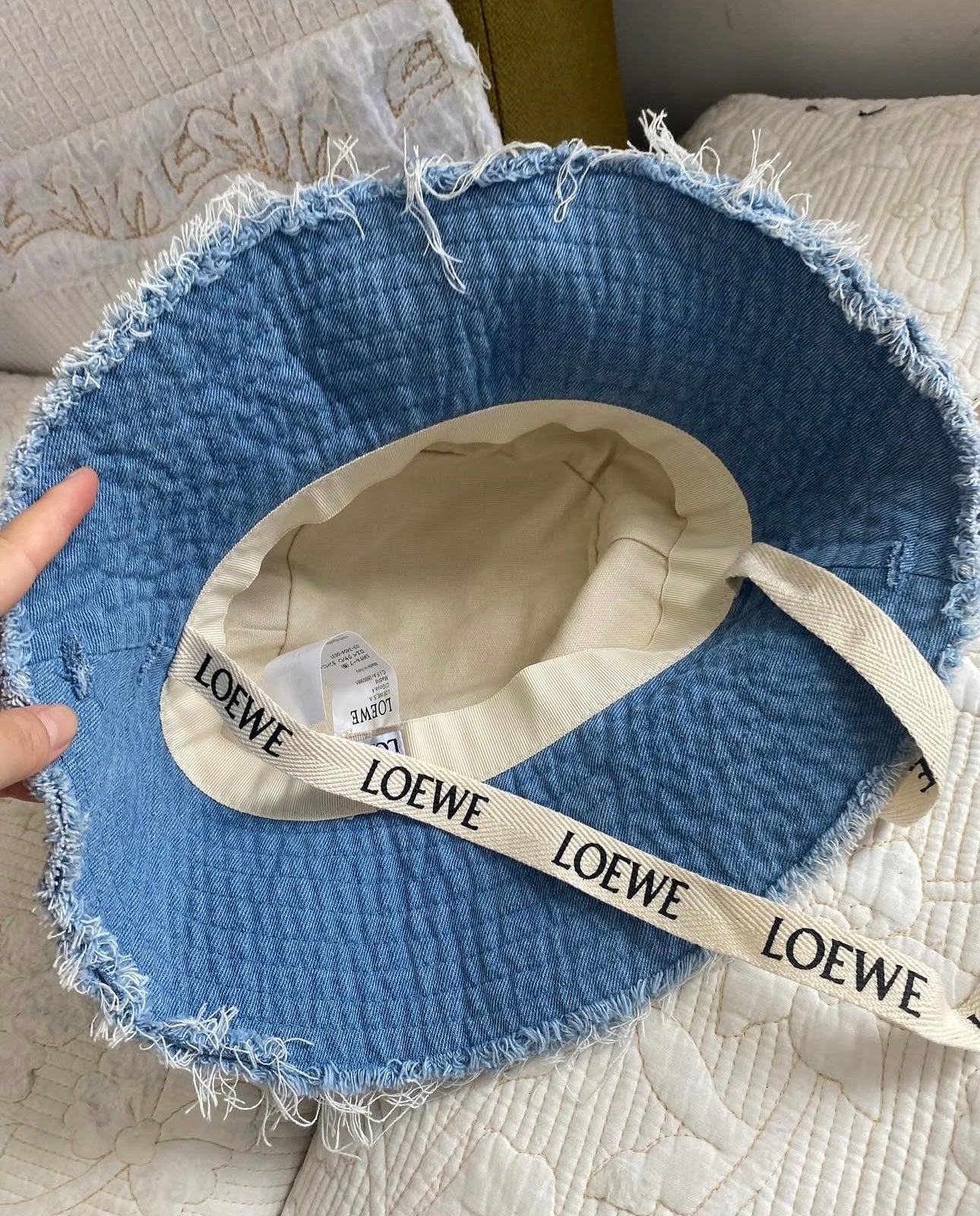 Denim Loewe Bucket Hat
