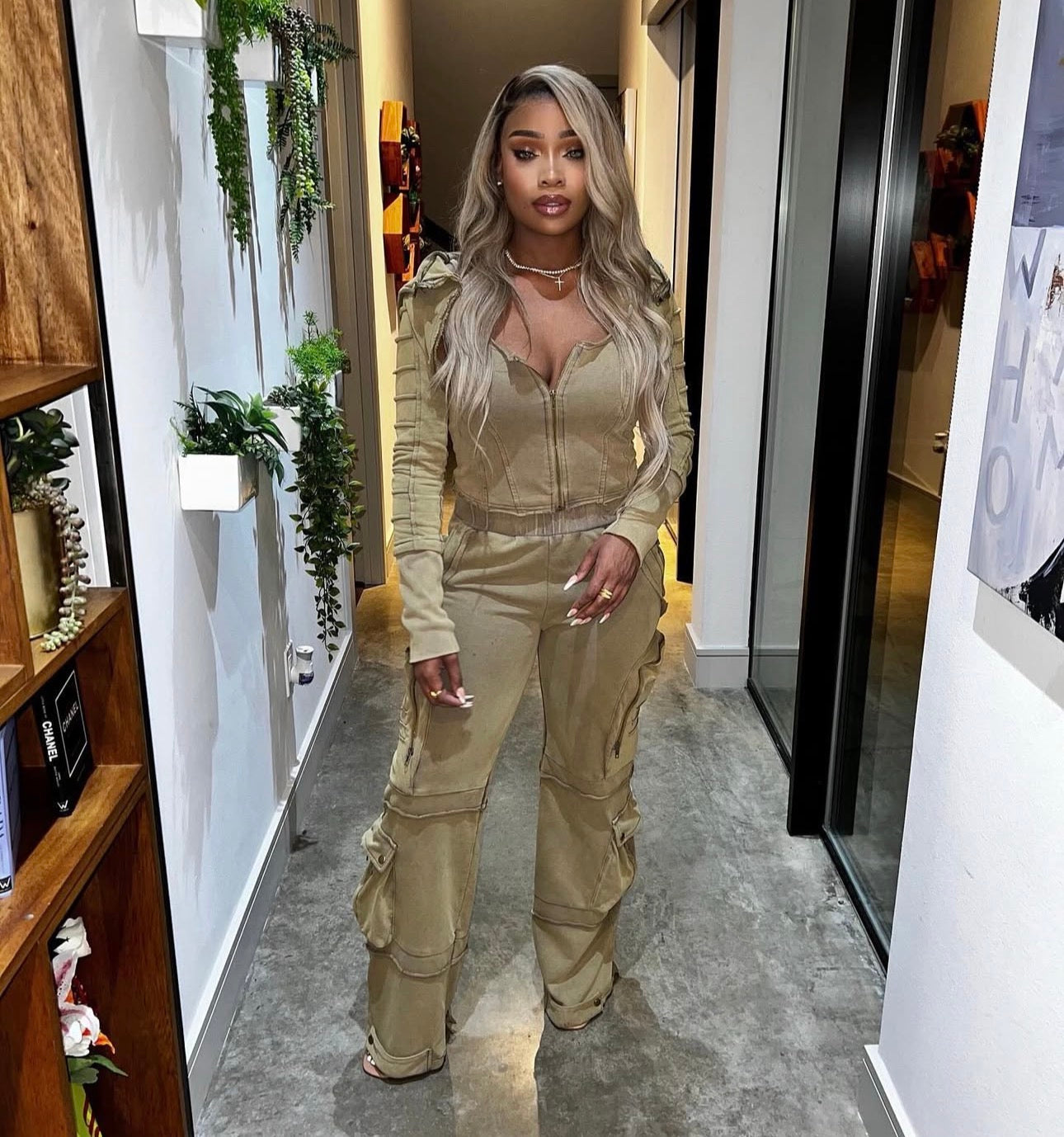 Meilleure vente Ensemble 3 pièces délavé vintage (2 couleurs)