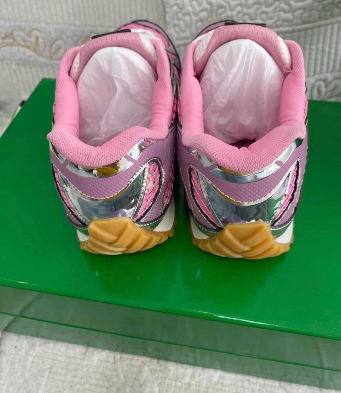 Bottega Orbit Low Top Sneaker (Unisex) Pink
