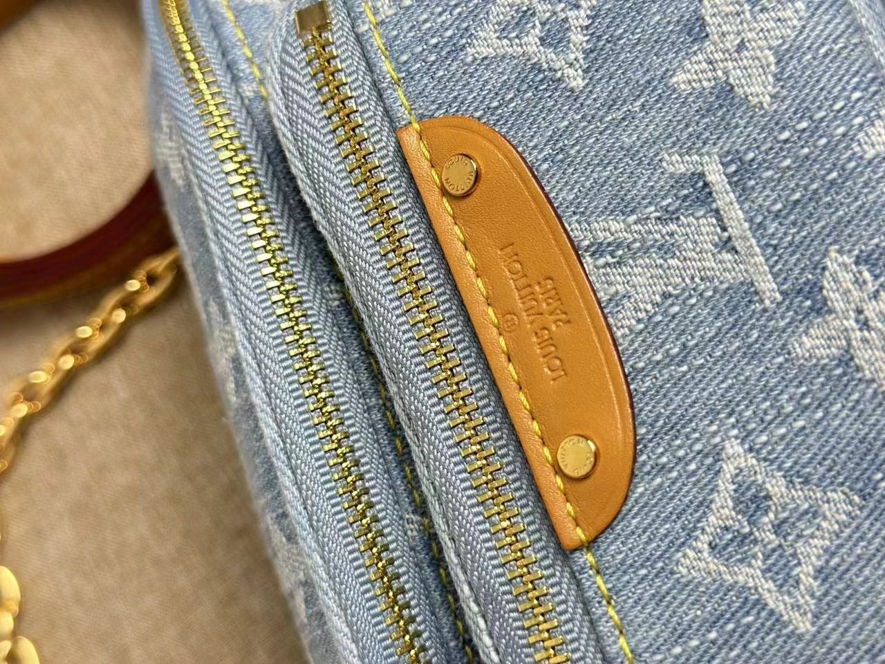 Denim Monogram Mini Bumbag