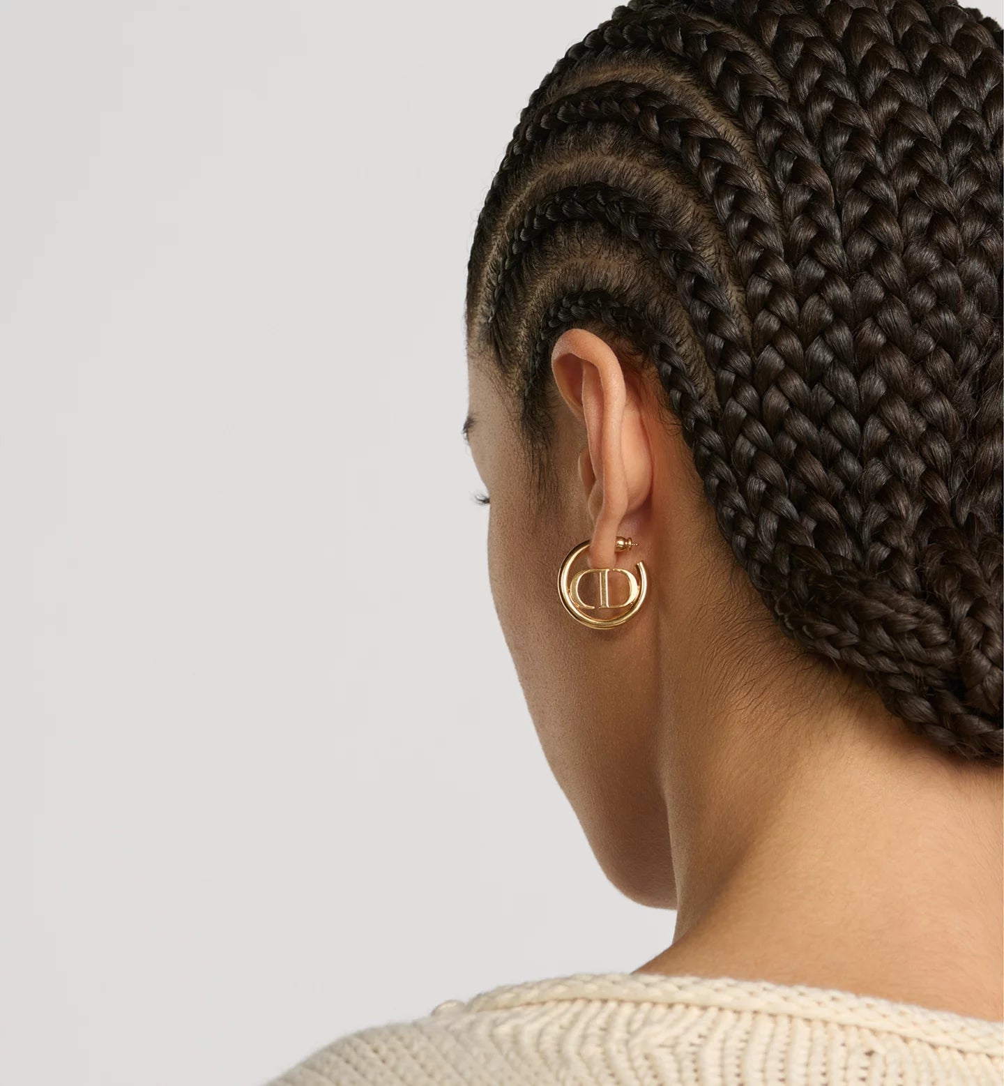 CD Logo Hoop Earrings | Dior