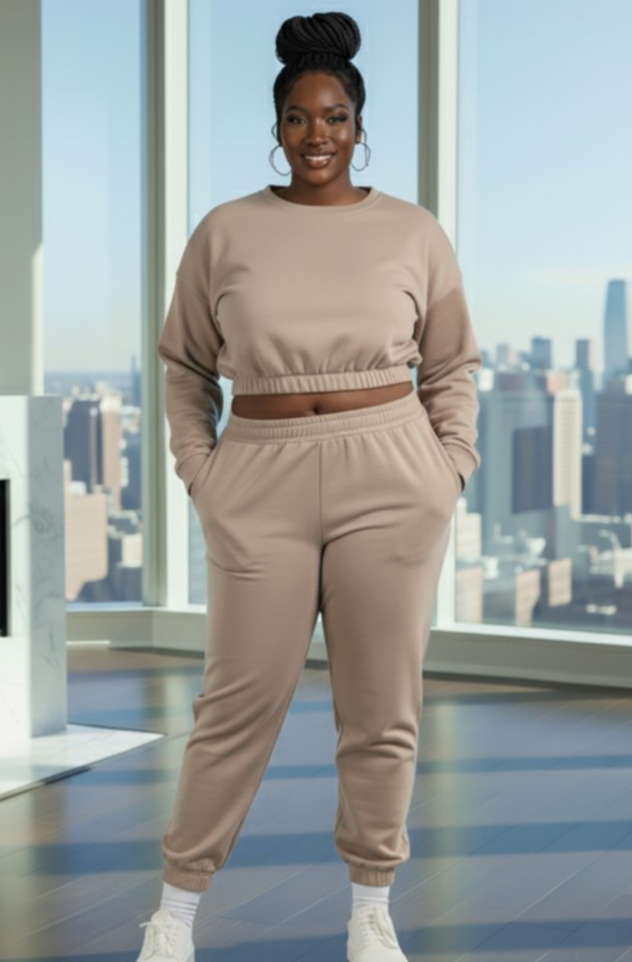 Cozy Chic Fleece Lounge Set (Plus Size) | 4 Colors