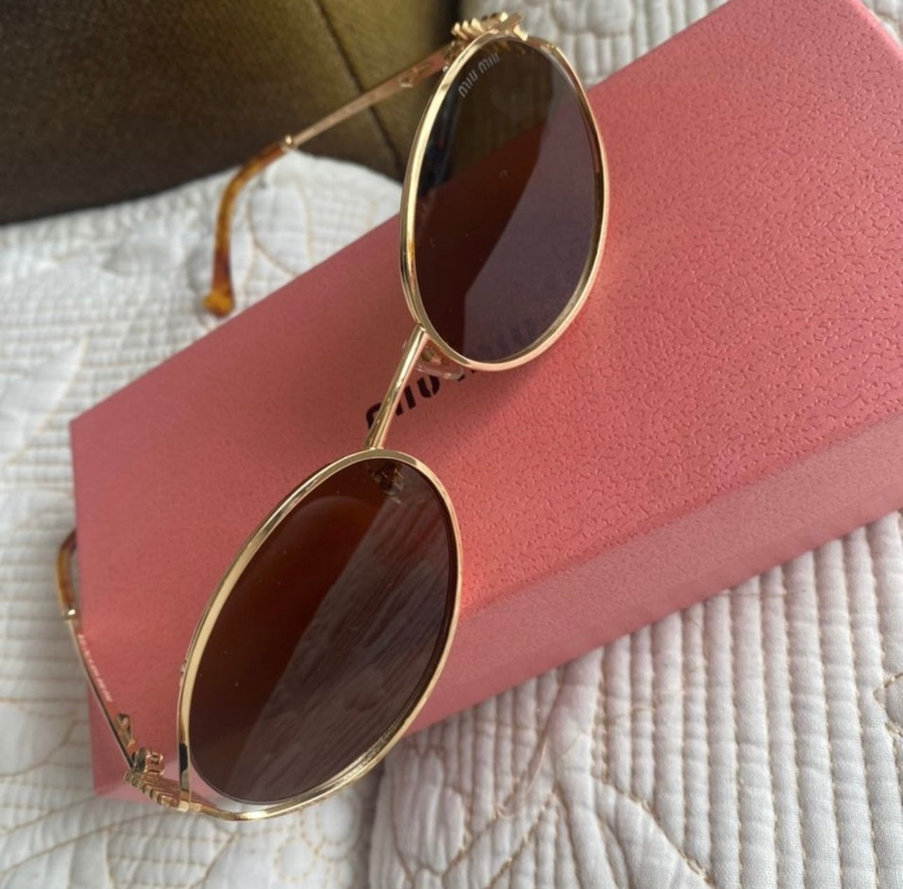 MIUMIU 54MM Metal Round Sunglasses