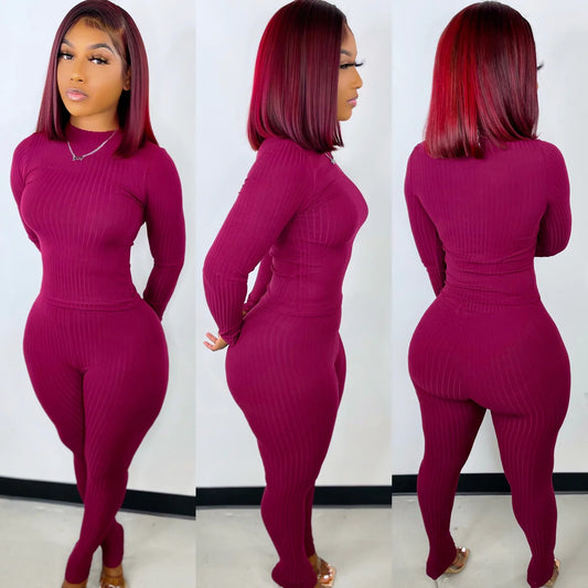 Rich Ribbed Set (Small-Large)