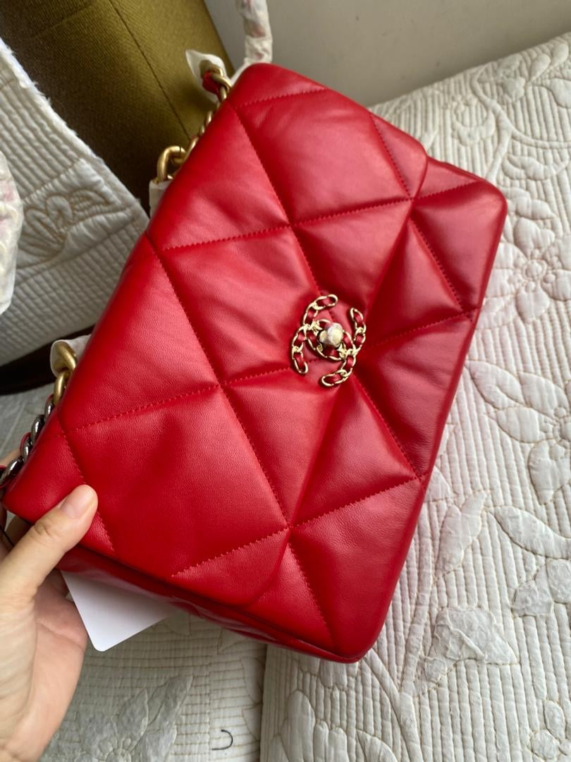 Red 19 Flap Bag
