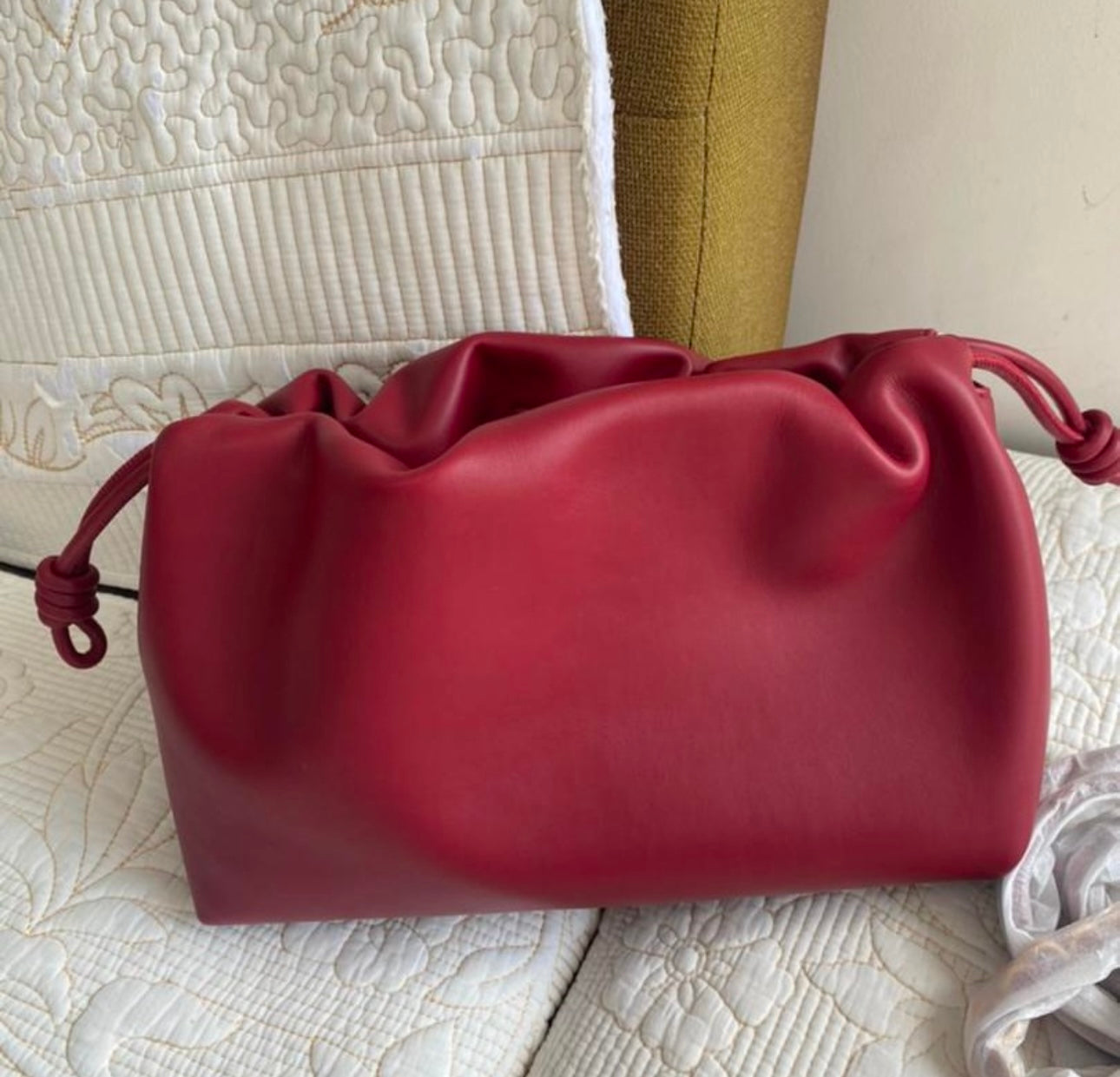 Crisom Flamenco purse in mellow nappa lambskin