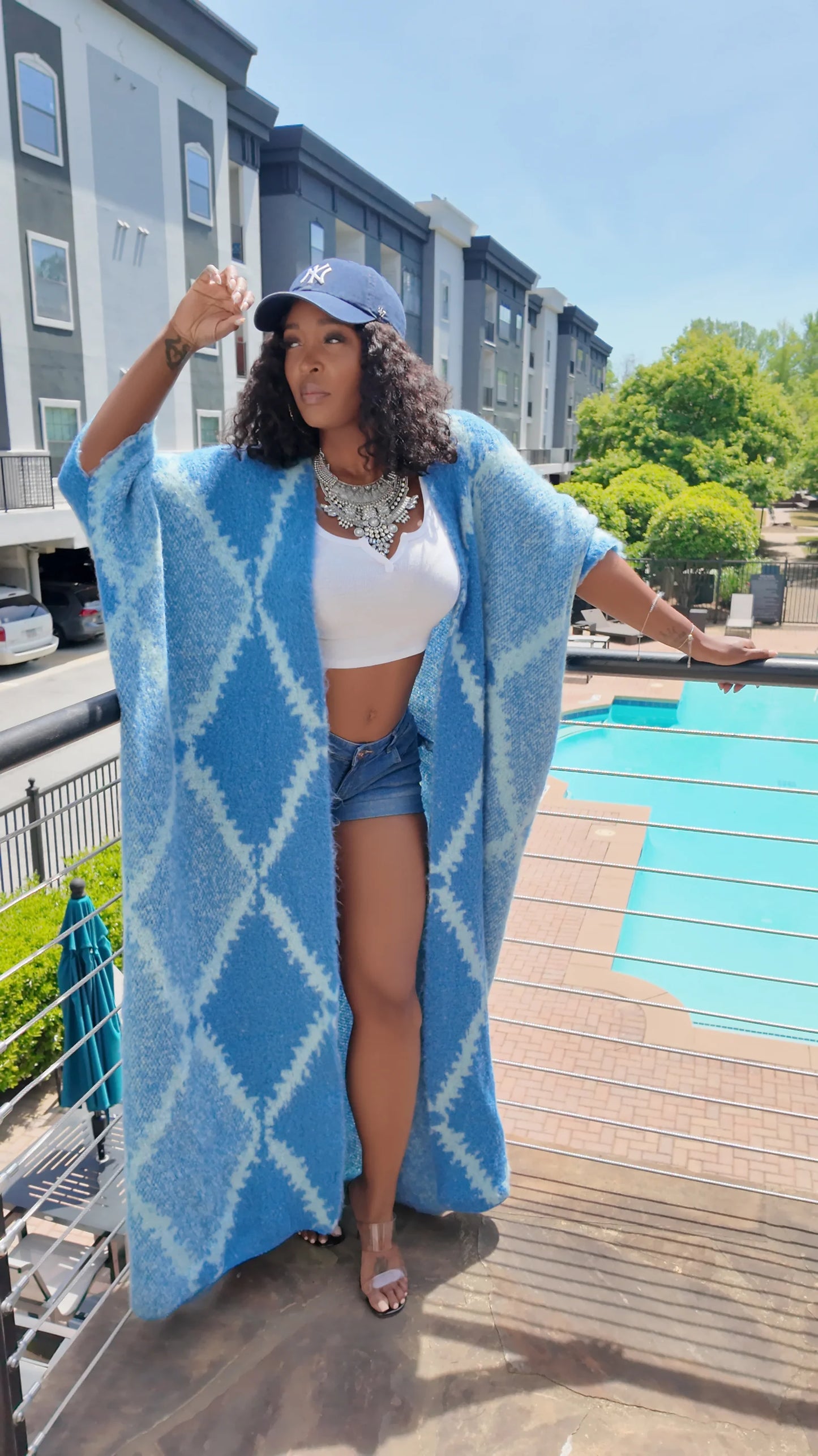 Skyline Breeze Blue | Cardigan Kimono Duster **PREORDER** SHIPS IN 10-15 BUSINESS DAYS FROM ORDER DATE