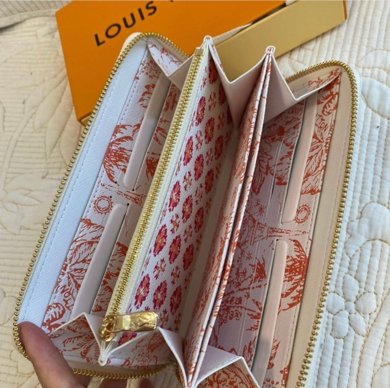 Coral Zippy Wallet