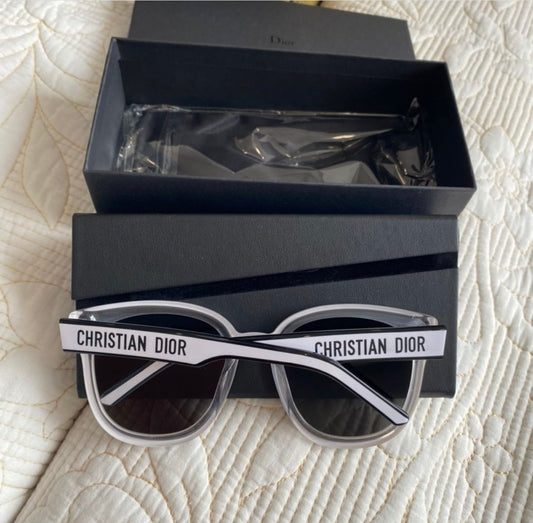 CD Cat Eye Sunglasses-White
