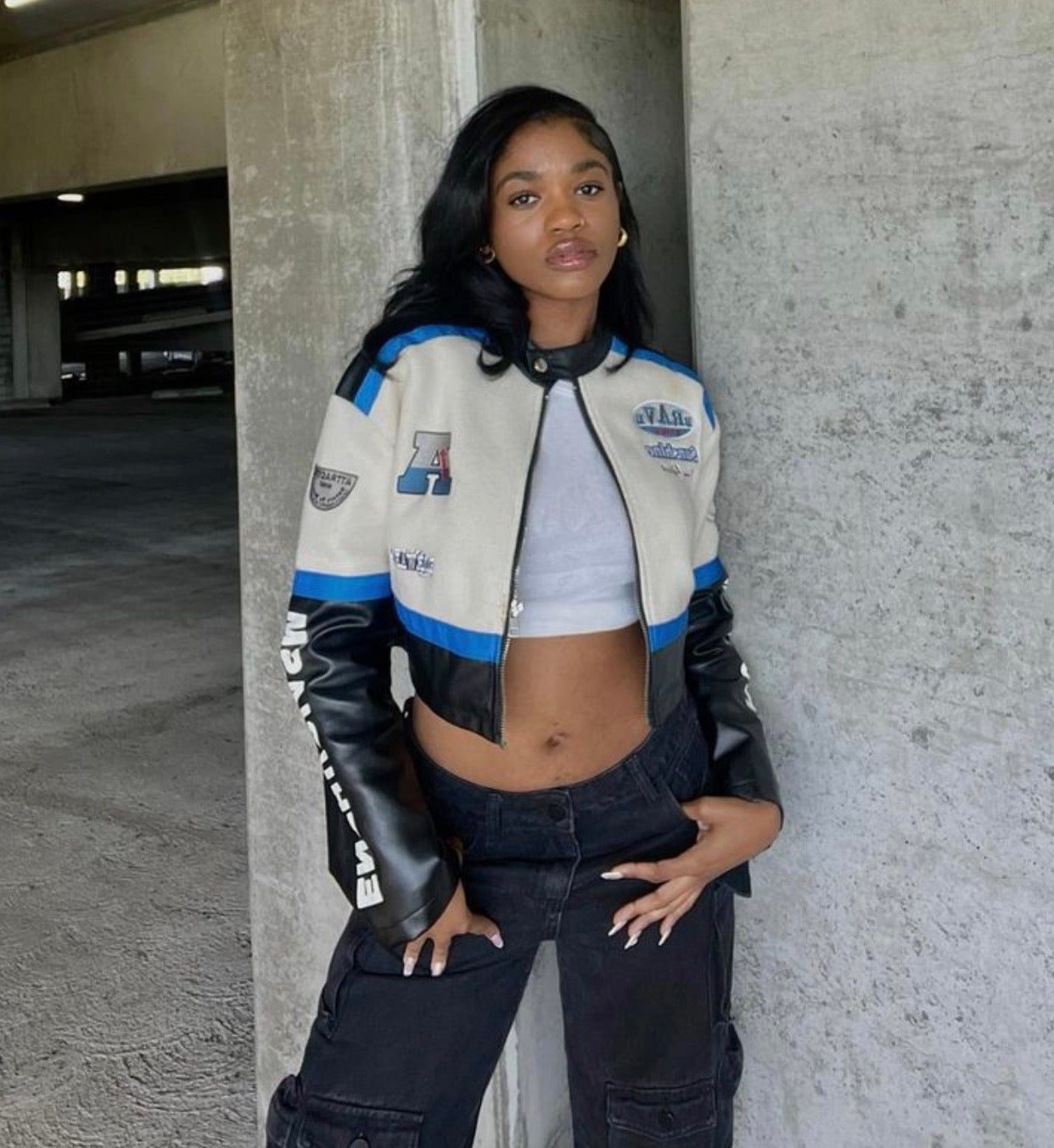 Cropped Biker Jacket | 2 Colors