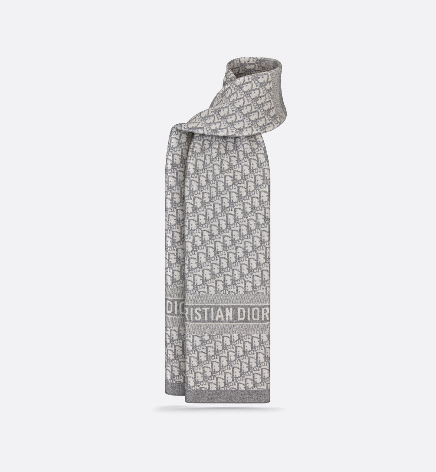 Gray CD Oblique Scarf