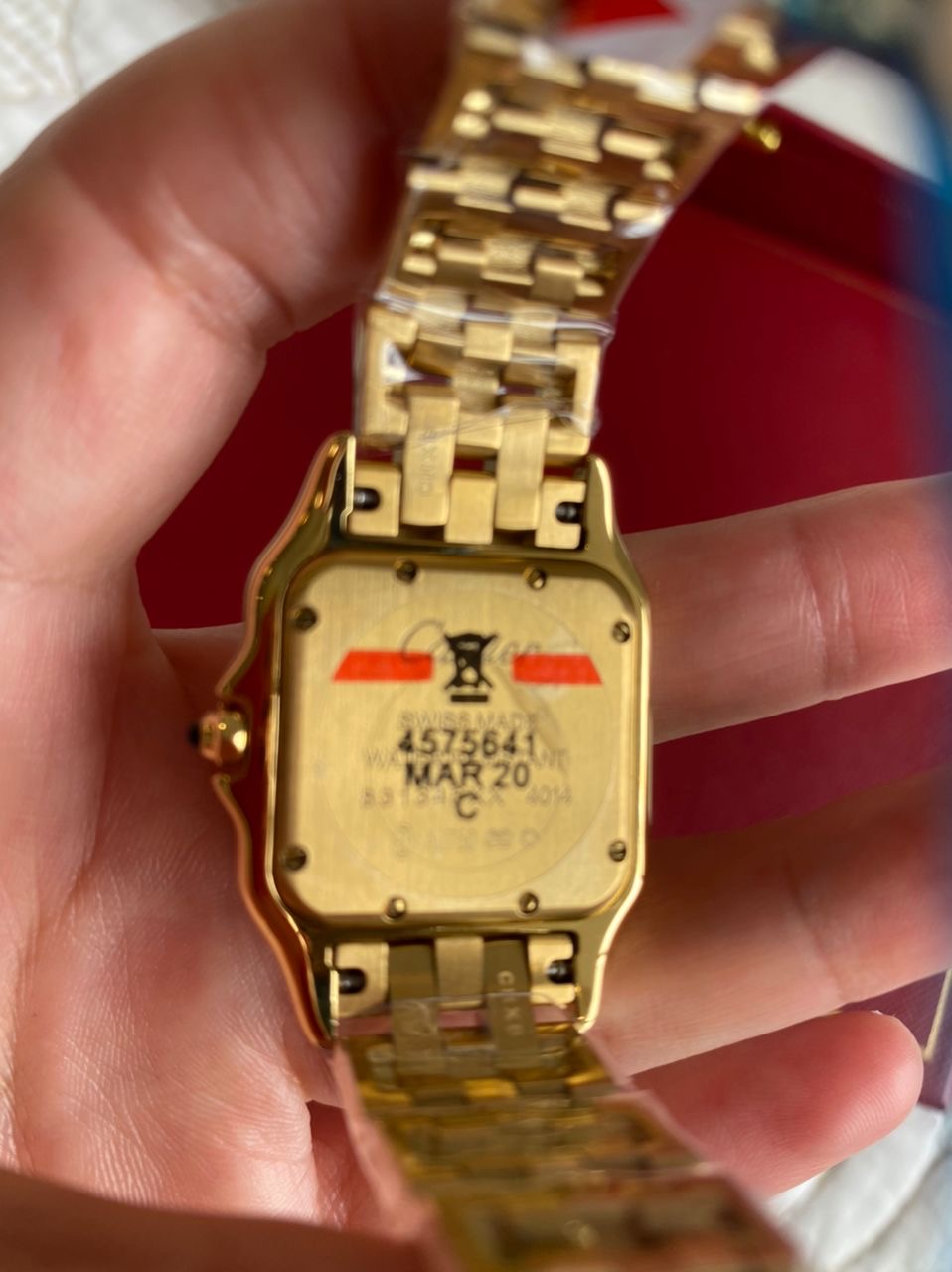 Cartier Panthere Yellow Gold Roman Dial Watch