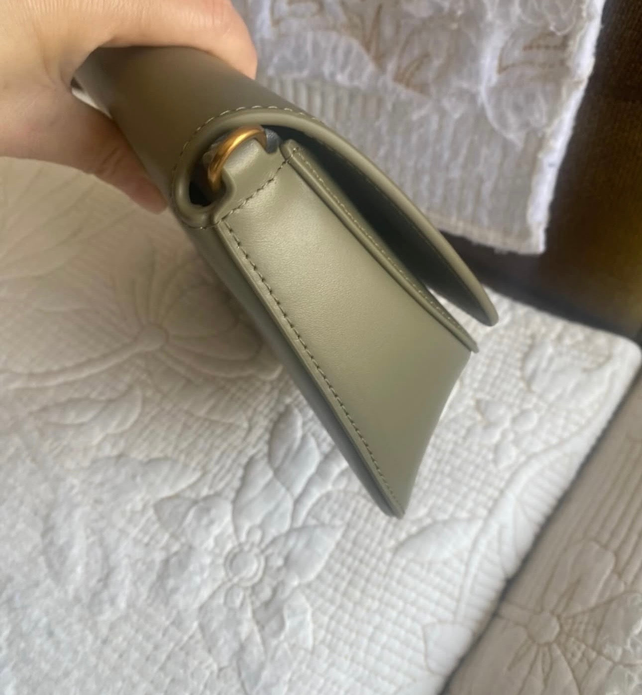 Voltaire Top Handle in Box | Moss