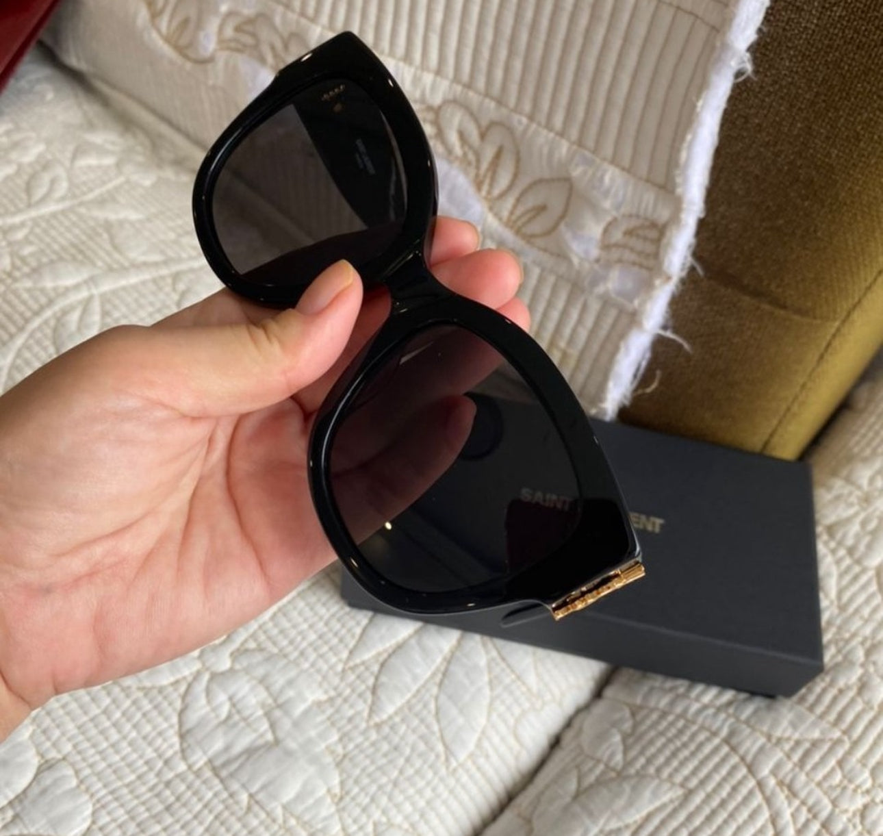 Saint Laurent Oversized Cat-Eye Sunglasses