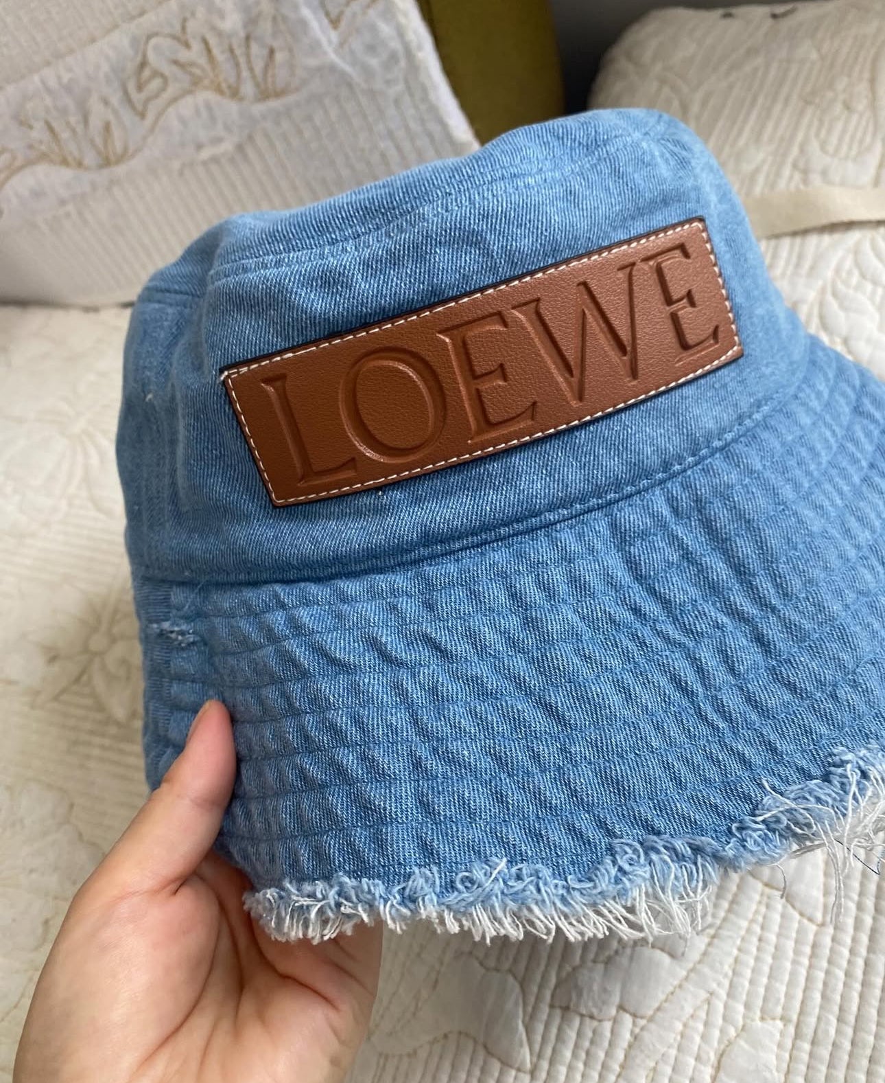 Denim Loewe Bucket Hat